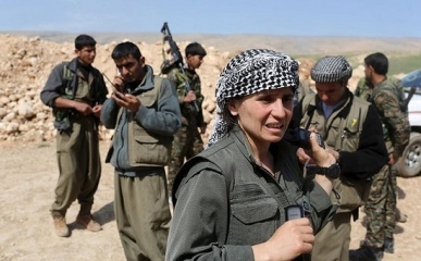 PKK fighters confronting ISIS