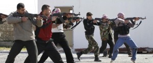 Syria rebels training
